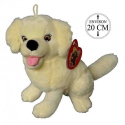 Peluche Chien Labrador Assis 20cm