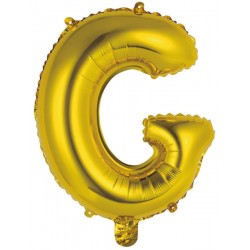 Ballon Lettre Métallique Or G