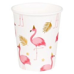 Gobelets Jetables Flamant Rose