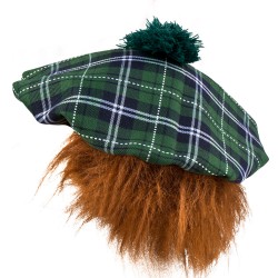 Béret Ecossais Tartan Vert...