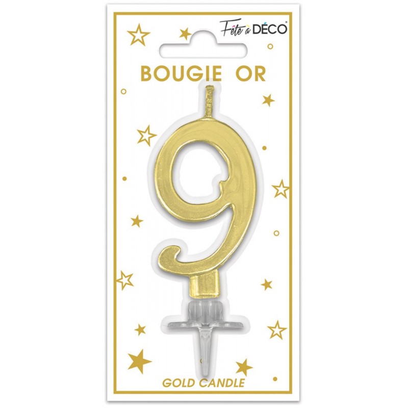 Bougie chiffre 0 à 9