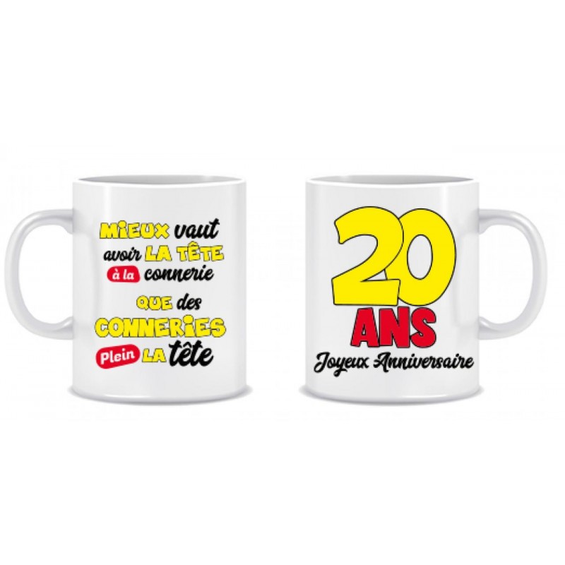 Mug Anniversaire 20 Ans