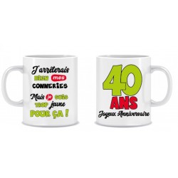 Mug Anniversaire 40 Ans