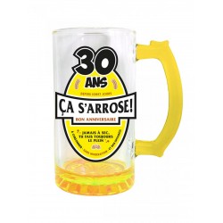 Chope à Bière Mixte Jaune 30 Ans