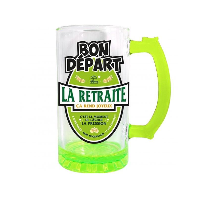 Chope à Bière Mixte Verte La Retraite