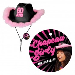 Chapeau Anniversaire Girly Miss 60Ans