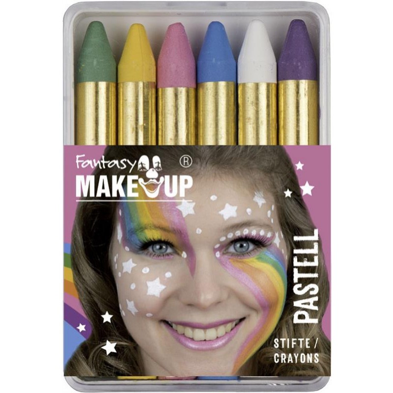 Crayon de Maquillage Gras Couleurs Pastels- Coti Jouets spécialiste  déguisements et maquillage pour Carnaval, Halloween, Soirée