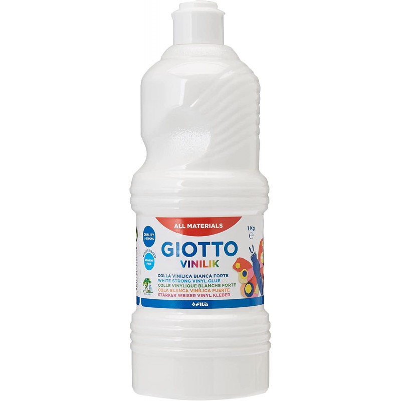 Colle Forte Blanche Vinyle Bouteille 1kg - Giotto - Coti-Jouets Spécialiste Loisirs  Créatifs Pour Collectivités