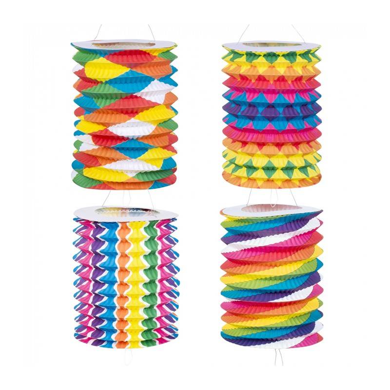 Lot De 12 Lampions En Papier Multicolores - Diamètres 15, 20, 25 Cm, Décoration Fête, Mariage, Anniversaire