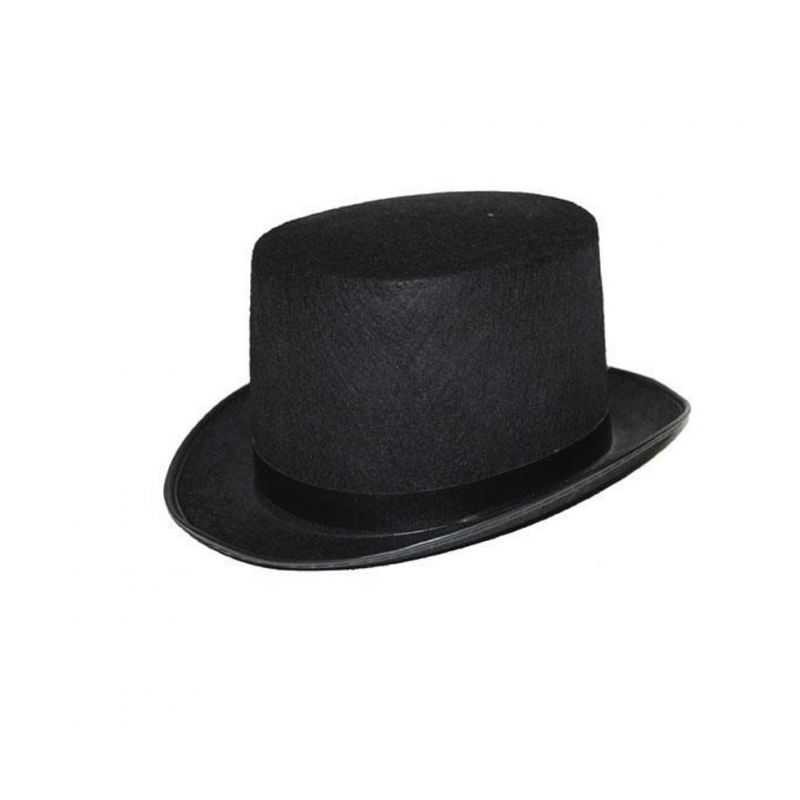 Chapeau Haut de Forme Noir avec Bandeau