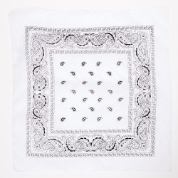 Bandana Style Cachemire Blanc