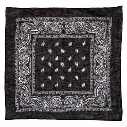 Bandana Style Cachemire Noir