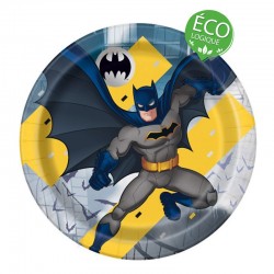 Assiettes Jetables Batman -...