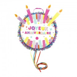 Pinata à Tirer Joyeux Anniversaire - Coti-Jouets Spécialiste Jeux et Jouets  Pour Kermesse et Anniversaire