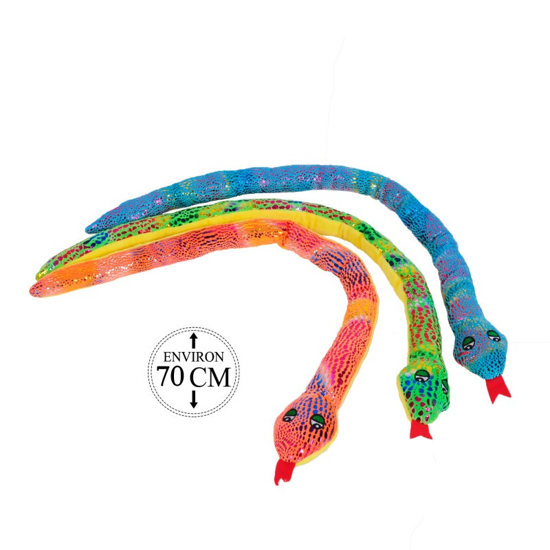 Peluche Serpent Brillant 70cm