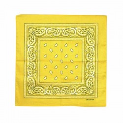 Bandana Style Cachemire Jaune