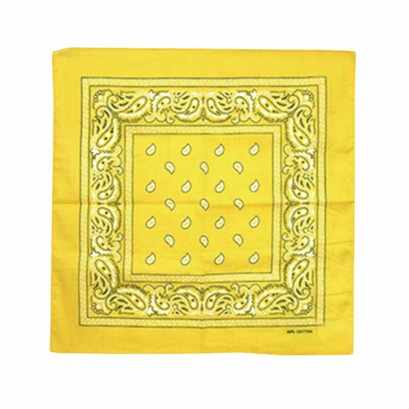 Bandana Style Cachemire Jaune