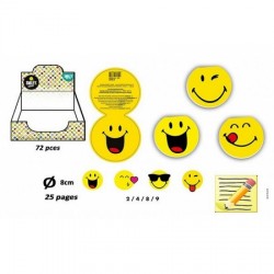 Carnet Smiley 8cm 25 Pages