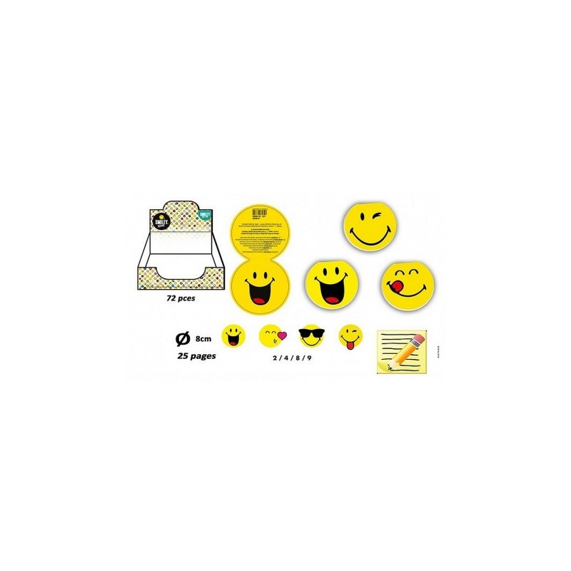 Carnet Smiley 8cm 25 Pages
