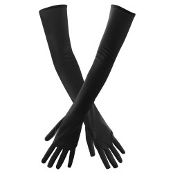 Gants Longs Opéra Noir