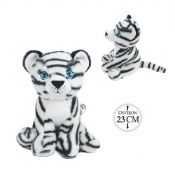 Peluche Tigre Blanc Assis 23cm