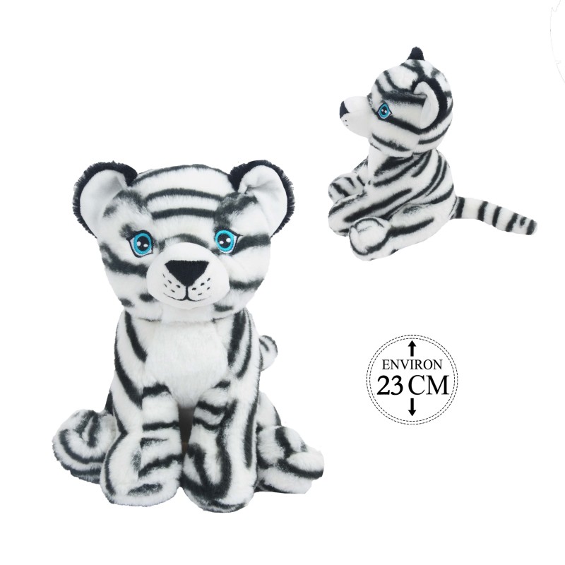 Peluche Tigre Blanc Assis 23cm Peluche Tigre Blanc Assis 23cm