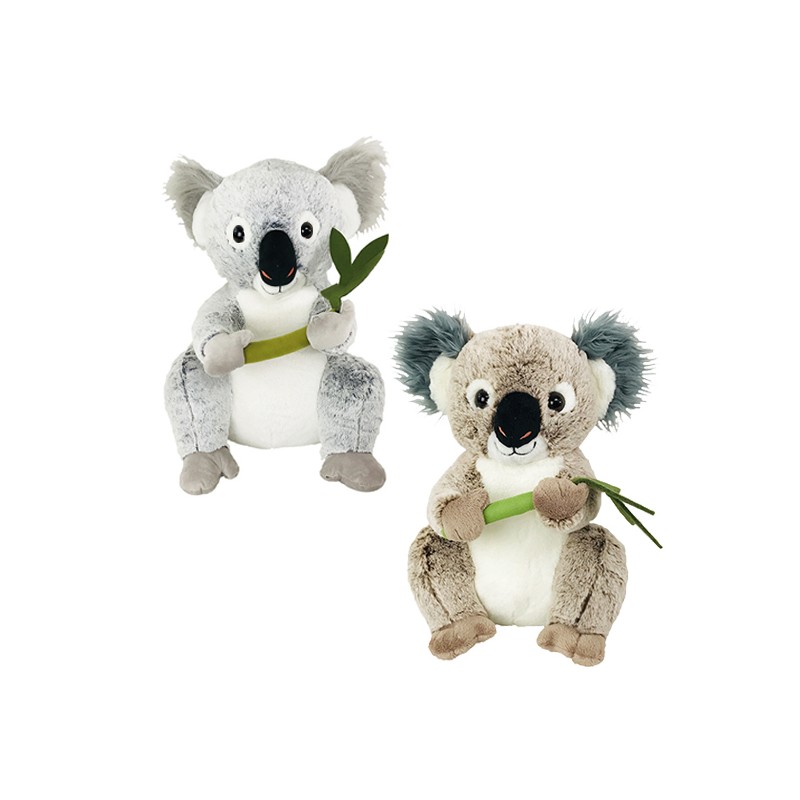 Peluche Koala Assis Avec Bambou 28cm