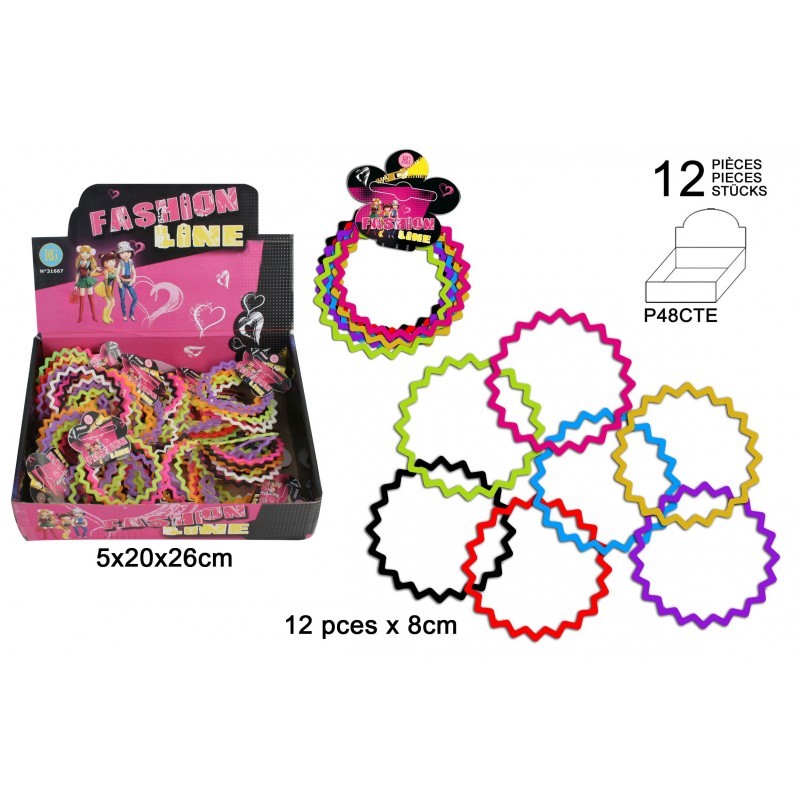 Bracelet Silicone Etoile x 12