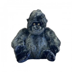 Peluche Géante Gorille Noir Assis 45cm