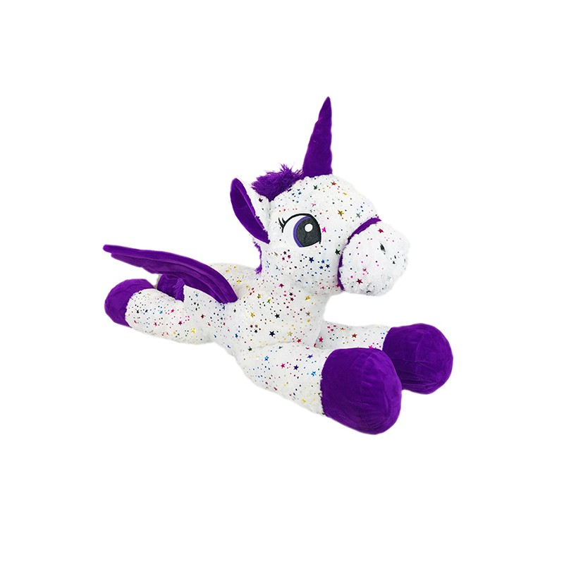 Peluche Géante Licorne Couchée Avec Ailes 80cm - Coti Jouets, Grossiste  Pour Kermesse Et Fête Foraine