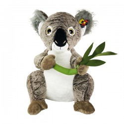 Peluche Giga Koala Assis Avec Bambou 80cm