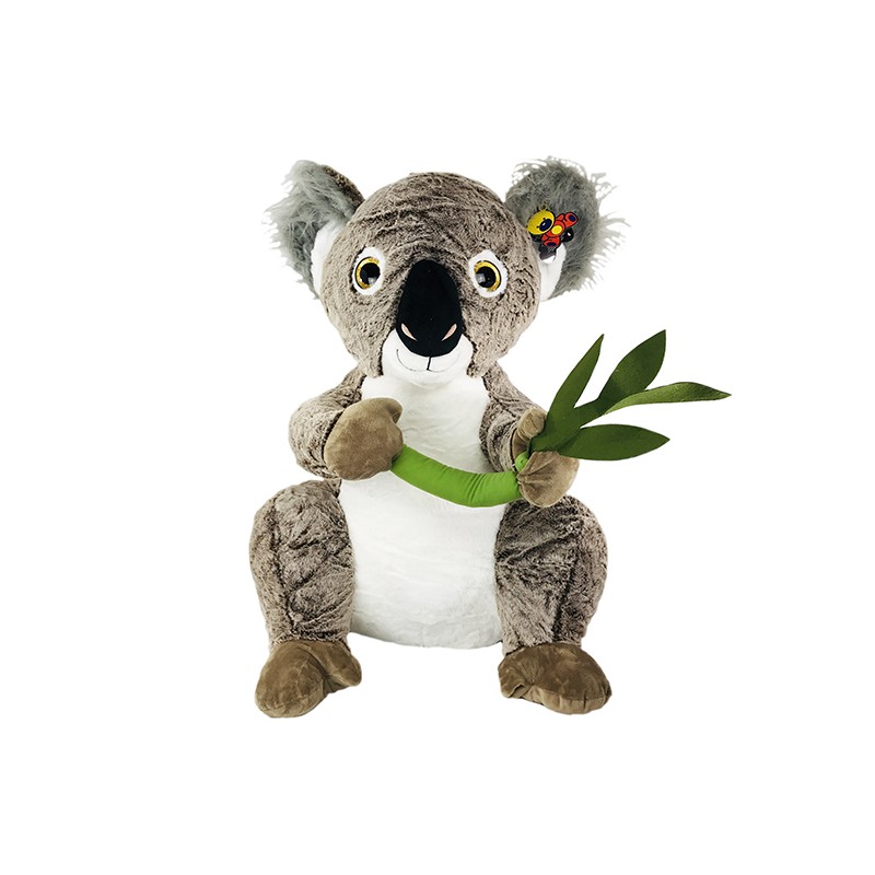 Peluche Giga Koala Assis Avec Bambou 80cm