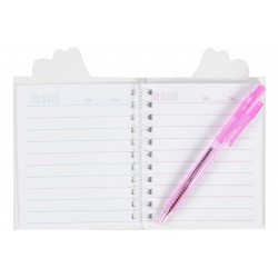 Petit cahier avec strass verts pour notes et stylo