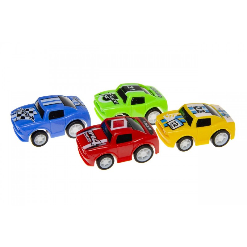 VOITURE DE SPORT FUN (Rétro friction - 7 cm)