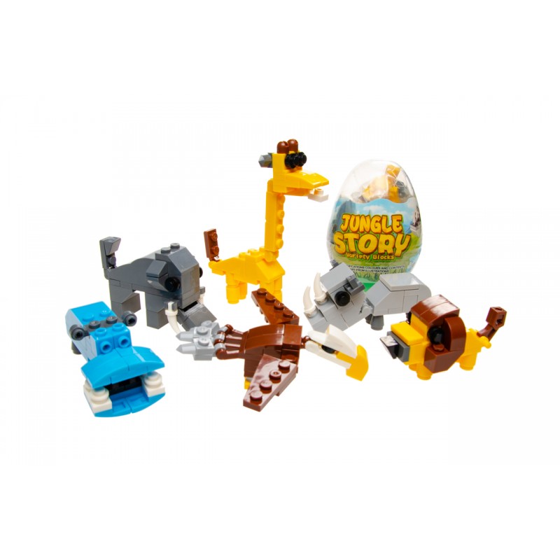 Oeuf Blocs de Construction Animaux de la Jungle Oeuf Blocs de Construction Animaux de la Jungle