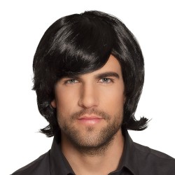Perruque Cheveux Noir avec...