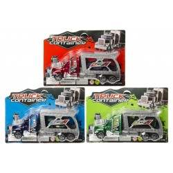 Camion Transporteur Friction avec Voiture 17cm