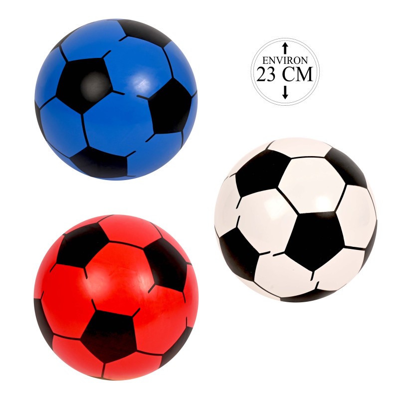 BALLON DE FOOT FLUO A GONFLER DIAMETRE 25CM