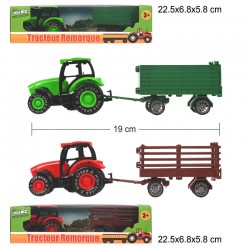 Tracteur Avec Remorque 19cm