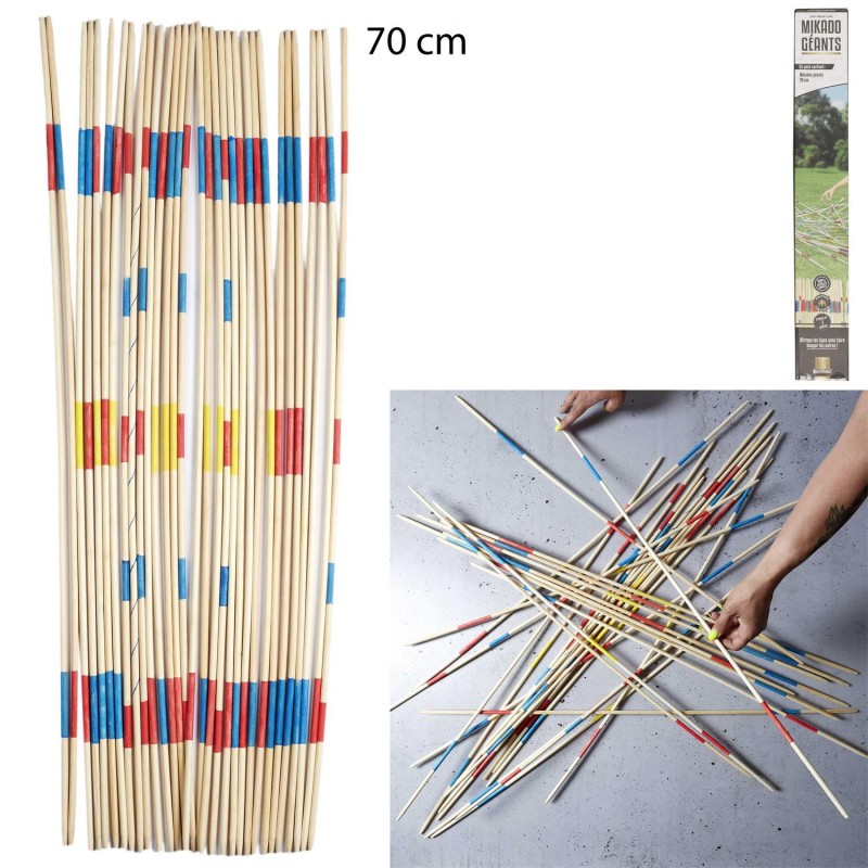 Mikado géant en bois