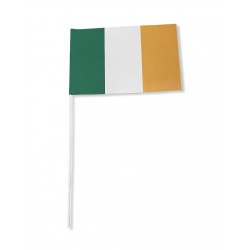 Drapeau Irlande 14 x 21cm avec Bâton