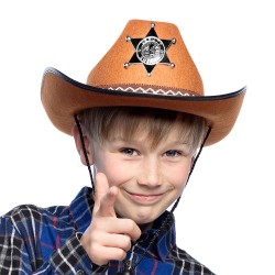 Chapeau de Shériff Marron,...