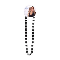 Collier de Perles Noires 2 Pièces