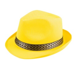 Chapeau Borsalino Jaune Fluo avec Bandeau