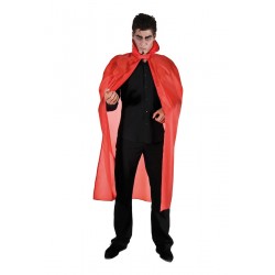 Cape Satin Rouge avec Col...