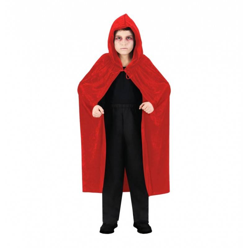 Cape Déguisement Charlie Crow Pour Enfants 8-10 Ans - Noir, Avec Capuche, Lavable En Machine