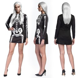 Déguisement Robe De Squelette, Taille M