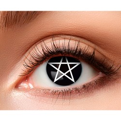 Lentilles Fantaisies Noire Pentacle - 1 Semaine