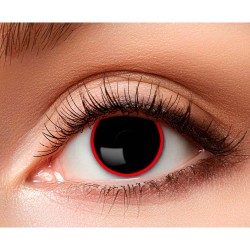 Lentilles Fantaisies Noire Et Rouge - 1 Semaine