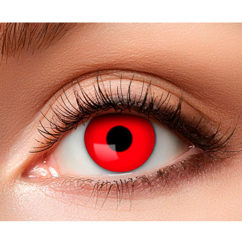 Lentilles Fantaisies Diable Rouge - 1 Semaine